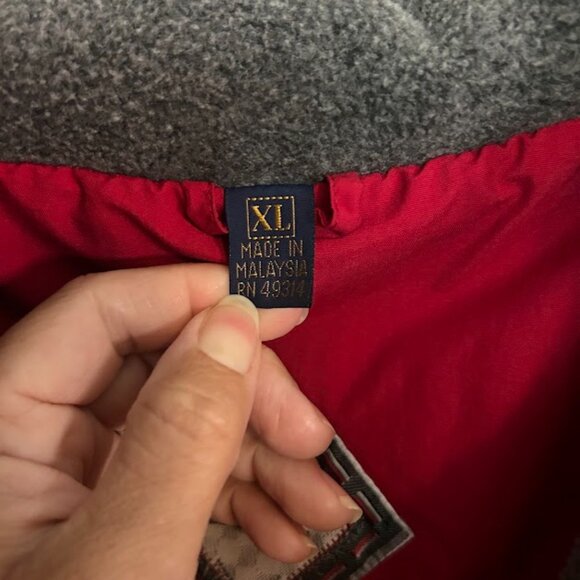 NFL Red Big‎ Pouch Pocket Pullover Starter Style Jacket Size XL - Picture 6 of 8